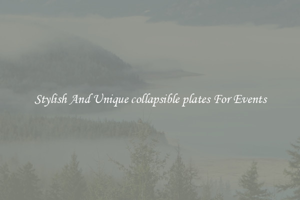 Stylish And Unique collapsible plates For Events