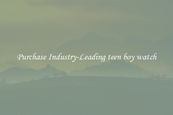 Purchase Industry-Leading teen boy watch