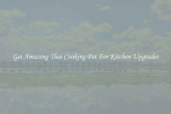 Get Amazing Thai Cooking Pot For Kitchen Upgrades
