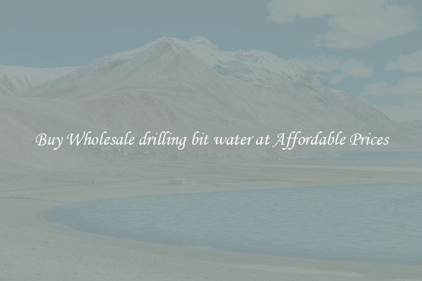 Buy Wholesale drilling bit water at Affordable Prices