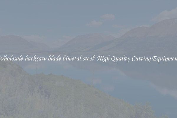 Wholesale hacksaw blade bimetal steel: High Quality Cutting Equipment