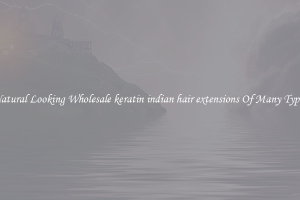 Natural Looking Wholesale keratin indian hair extensions Of Many Types