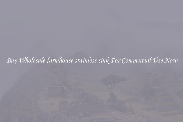Buy Wholesale farmhouse stainless sink For Commercial Use Now