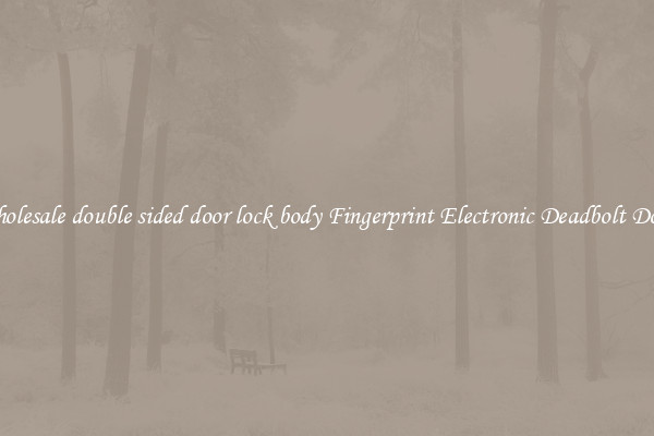 Wholesale double sided door lock body Fingerprint Electronic Deadbolt Door 