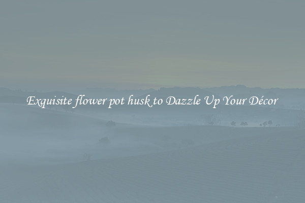 Exquisite flower pot husk to Dazzle Up Your Décor 